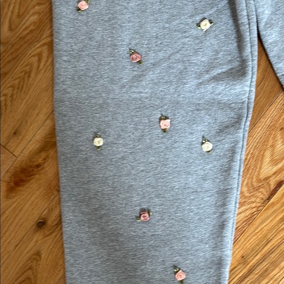 Gray Bottoms with Floral Accents - Picture 3 of 4